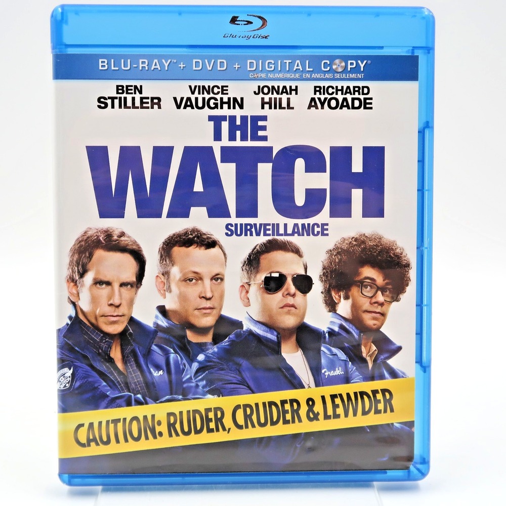 The Watch Blu-ray DVD Ben Stiller Vince Vaughn Jonah Hill Richard Ayoade 2012